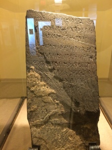 The infamous Kensington Runestone. 